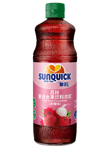 840ml荔枝水果飲料濃漿（玫瑰味）