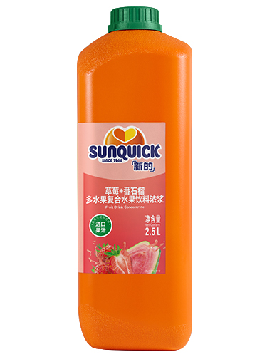 2.5L草莓+番石榴水果飲料濃漿